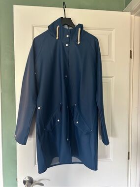 Dark Blue Elka Sonderby Rain Jacket